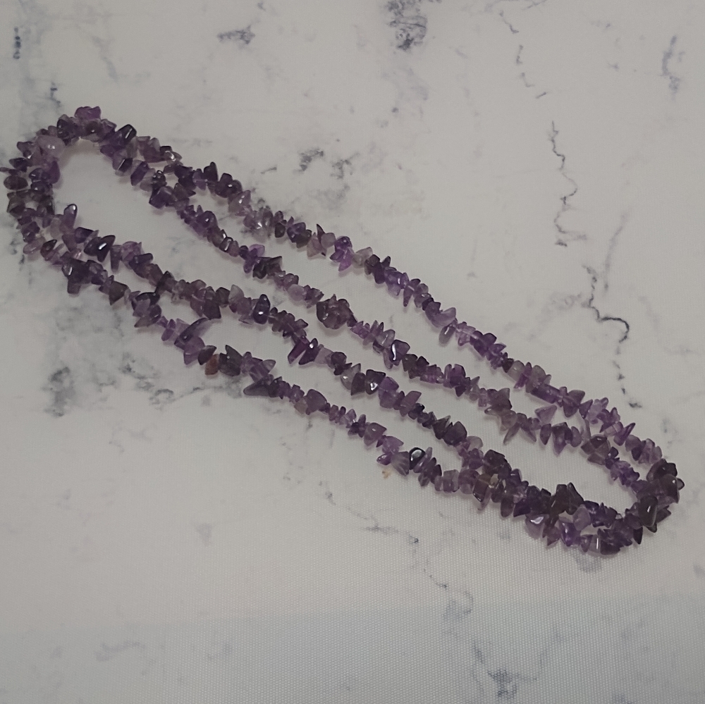 Amethyst Chip Necklace